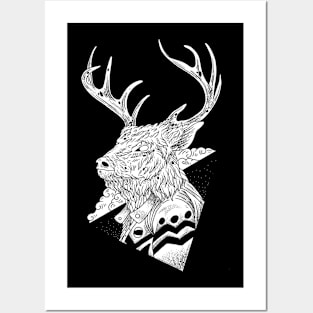 deer man Posters and Art